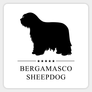 Bergamasco Sheepdog Black Silhouette Magnet